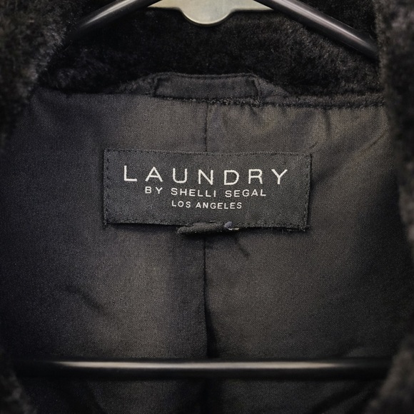 Laundry by Shelli Segal Dark Faux Fur Coat - Picture 4 of 4